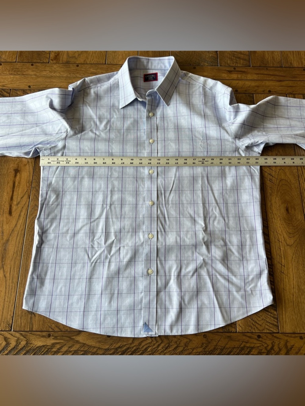 UNTUCKit Salisire Shirt Mens XL Purple Blue Long Sleeve Button Up Wrinkle Free - Picture 9 of 12